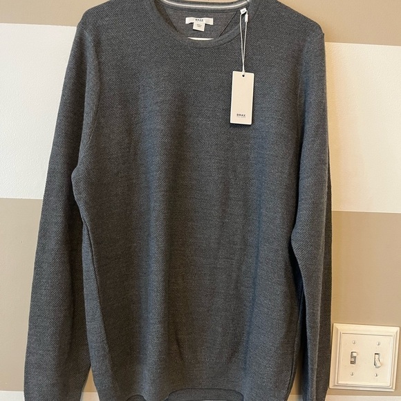 BRAX feel good sweater gray men’s 54 NWT - Picture 1 of 3